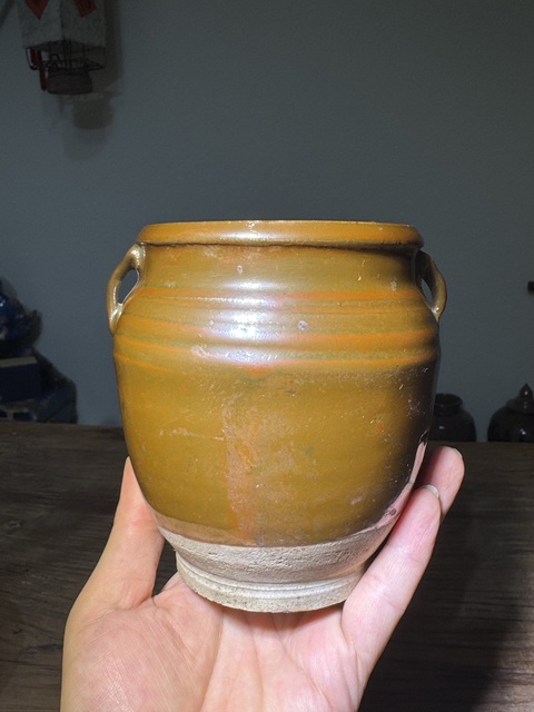 古玩陶瓷明代、磁州窯、茶葉罐拍賣，當(dāng)前價格288元