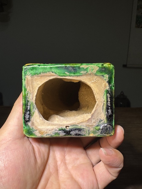 古玩陶瓷清代,三彩獅子拍賣,當前價格138元