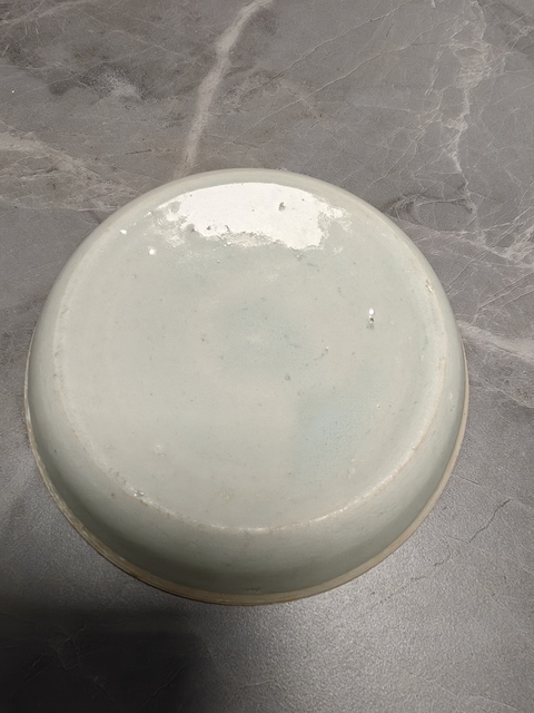 古玩陶瓷青白釉劃花洗真品鑒賞圖