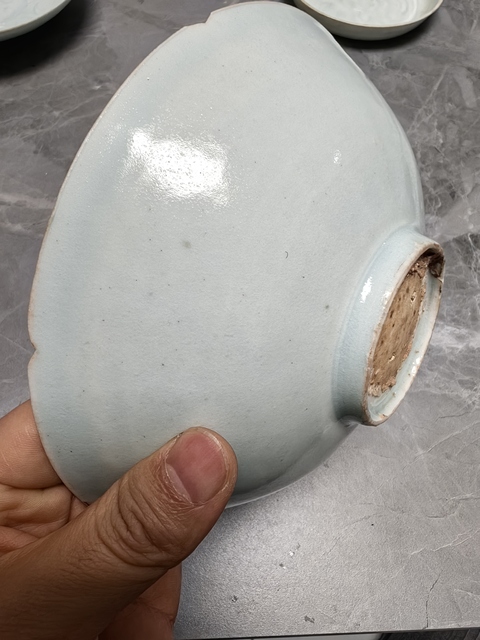 古玩陶瓷青白釉劃花碗真品鑒賞圖