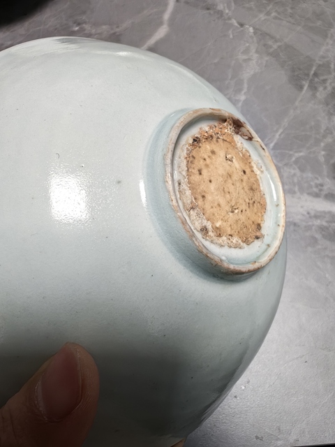 古玩陶瓷青白釉劃花碗真品鑒賞圖