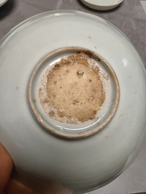 古玩陶瓷青白釉劃花碗真品鑒賞圖