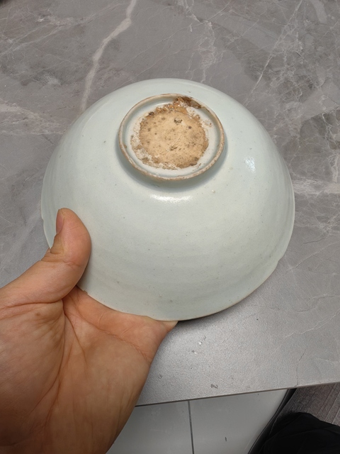 古玩陶瓷青白釉劃花碗真品鑒賞圖