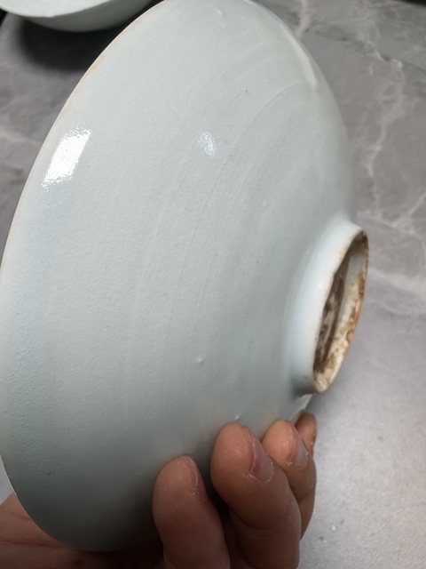 古玩陶瓷青白釉刻花碗真品鑒賞圖