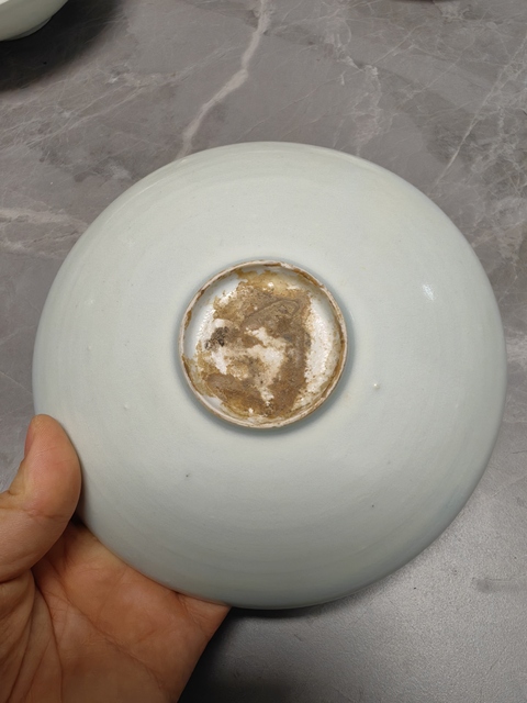 古玩陶瓷青白釉刻花碗真品鑒賞圖