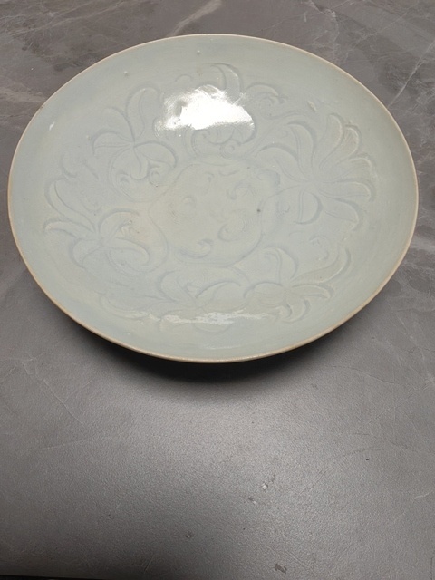 古玩陶瓷青白釉刻花碗真品鑒賞圖