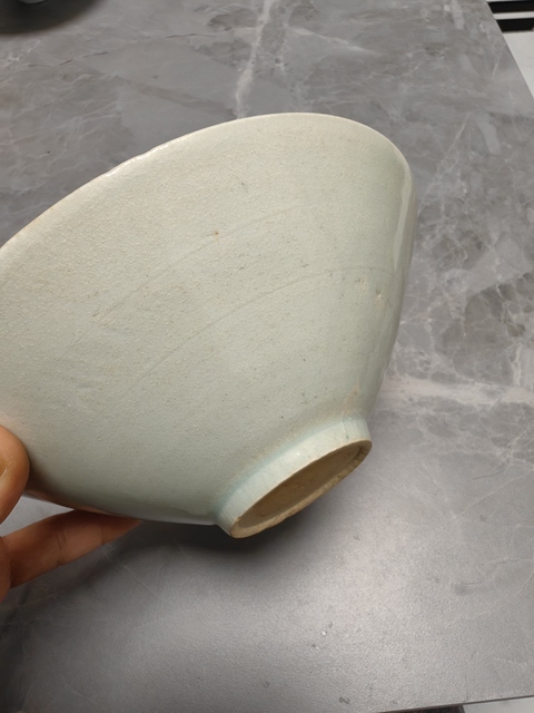 古玩陶瓷青白釉劃花碗真品鑒賞圖