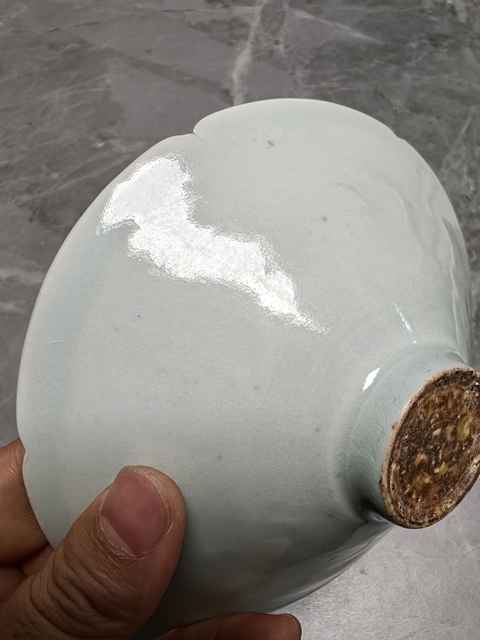 古玩陶瓷青白釉劃花碗真品鑒賞圖