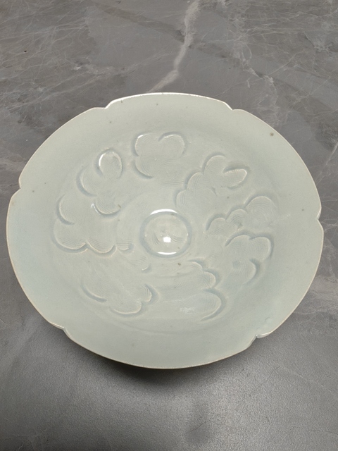 古玩陶瓷青白釉劃花碗真品鑒賞圖