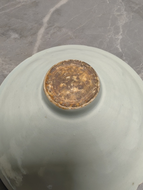 古玩陶瓷青白釉劃花碗真品鑒賞圖