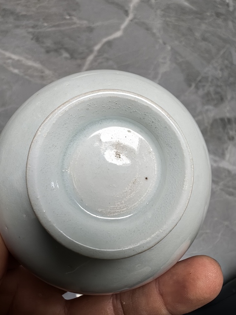 古玩陶瓷青白釉高足碗真品鑒賞圖