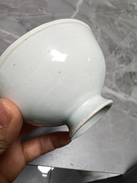 古玩陶瓷青白釉高足碗真品鑒賞圖