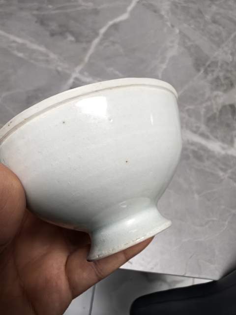 古玩陶瓷青白釉高足碗真品鑒賞圖