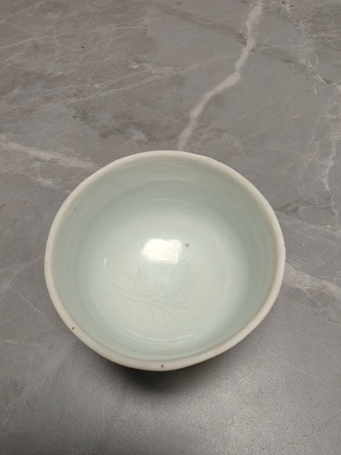 古玩陶瓷青白釉高足碗真品鑒賞圖