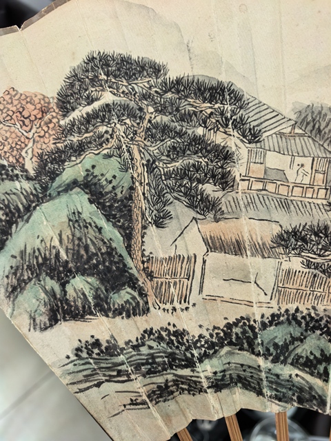 古玩字畫龍湫觀瀑圖真品鑒賞圖