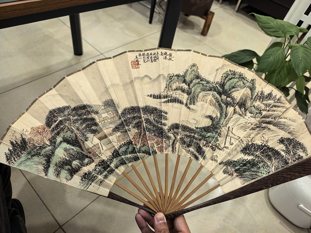 古玩字畫龍湫觀瀑圖真品鑒賞圖