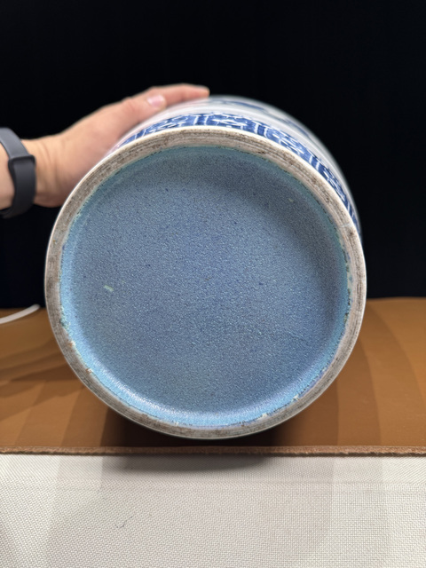 古玩陶瓷花鳥紋青花梅瓶真品鑒賞圖