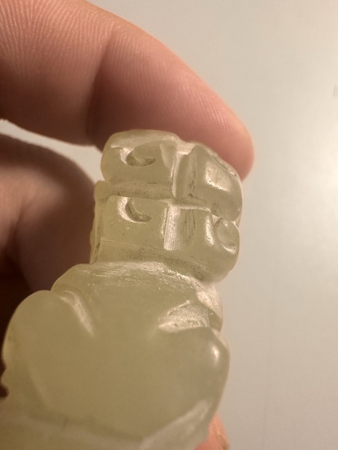 古玩玉器地方料獅子印坯真品鑒賞圖