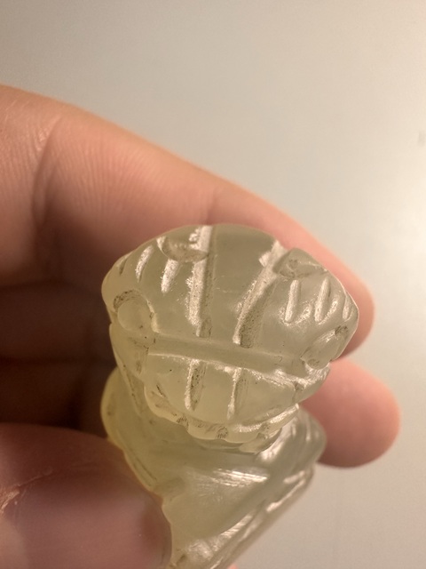 古玩玉器地方料獅子印坯真品鑒賞圖