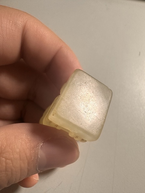 古玩玉器地方料獅子印坯真品鑒賞圖