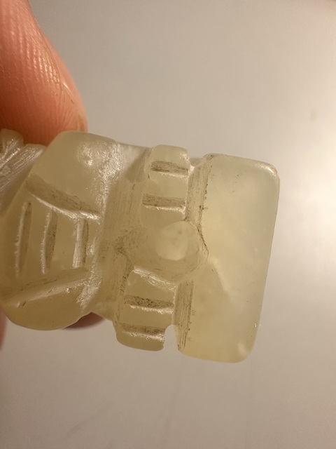 古玩玉器地方料獅子印坯真品鑒賞圖