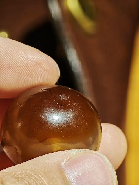 古玩玉器老瑪瑙珠真品鑒賞圖