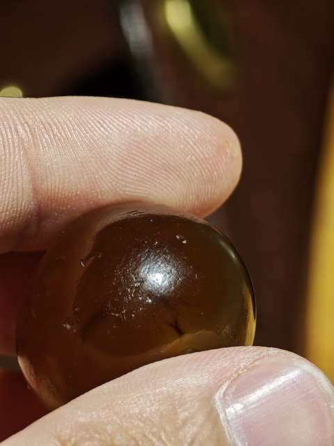 古玩玉器老瑪瑙珠真品鑒賞圖