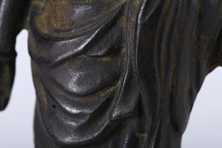 古玩銅器銅菩薩像真品鑒賞圖