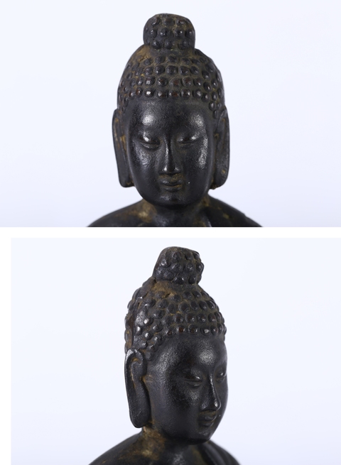 古玩銅器銅菩薩像真品鑒賞圖