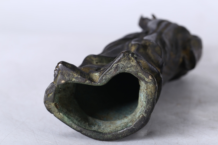 古玩銅器銅菩薩像真品鑒賞圖