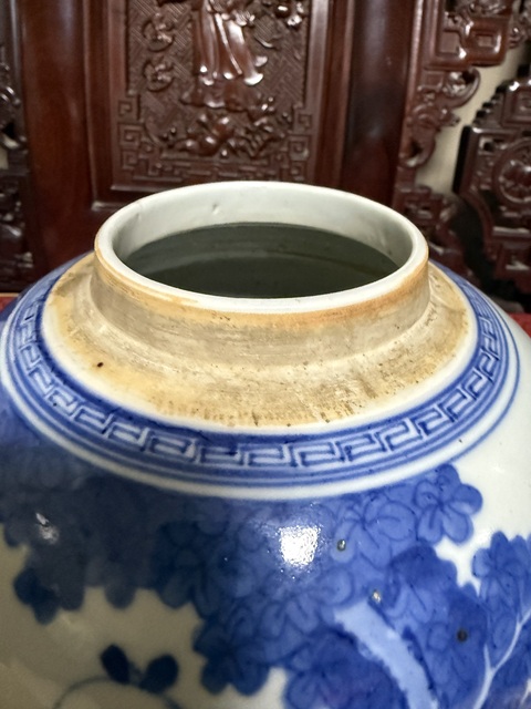 古玩陶瓷青花人物紋罐真品鑒賞圖