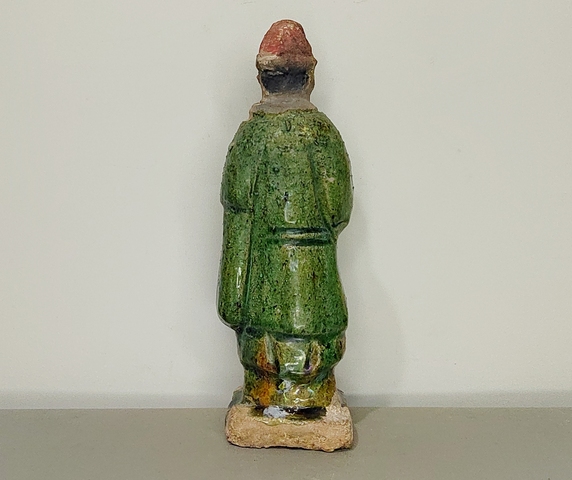 古玩陶瓷明三彩人物俑真品鑒賞圖