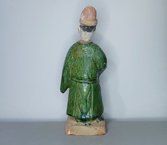 古玩陶瓷明代三彩人物俑拍賣，當(dāng)前價格342元