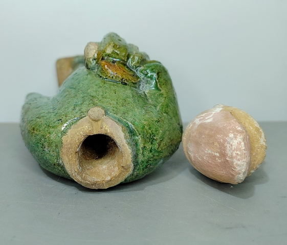 古玩陶瓷明代三彩人物俑拍賣，當(dāng)前價格342元