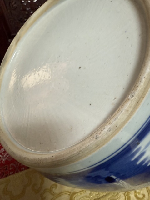 古玩陶瓷青花麒麟送子圖罐真品鑒賞圖