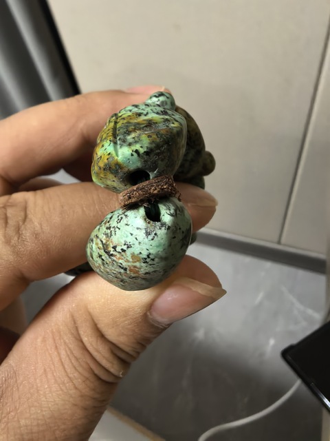 古玩玉器松石仿古件真品鑒賞圖