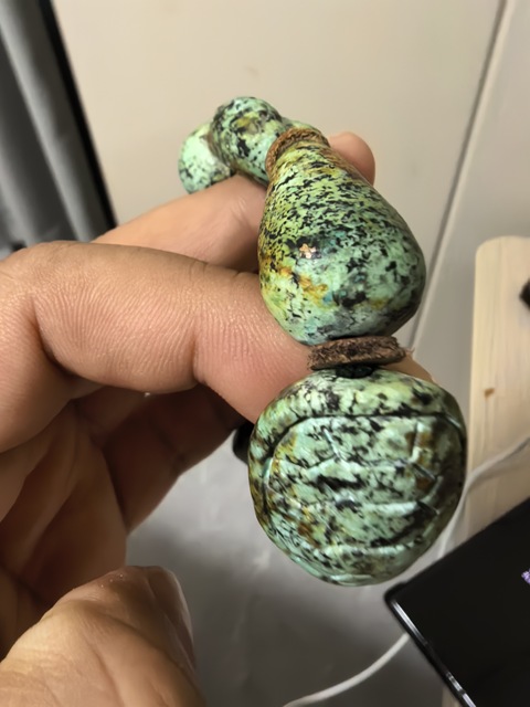 古玩玉器松石仿古件真品鑒賞圖