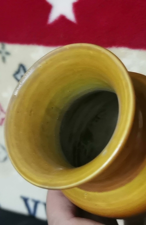 古玩陶瓷黃釉瓶真品鑒賞圖