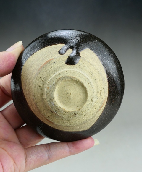古玩陶瓷吉州窯黑釉茶盞真品鑒賞圖