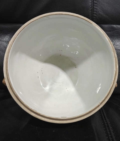 古玩陶瓷清光緒 粉彩人物紋糖缸真品鑒賞圖