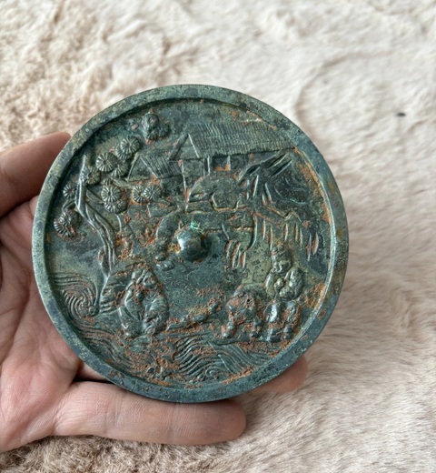 古玩銅器銅鏡真品鑒賞圖