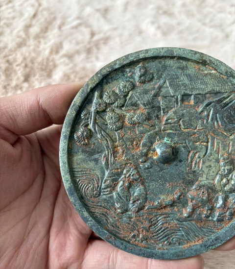 古玩銅器銅鏡真品鑒賞圖