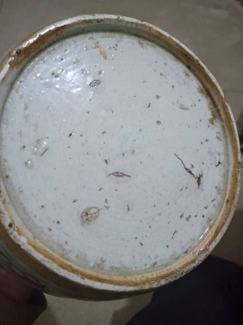 古玩陶瓷青花貓眼罐真品鑒賞圖