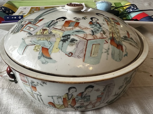 古玩陶瓷晚清粉彩一品鍋拍賣,當前價格2000元