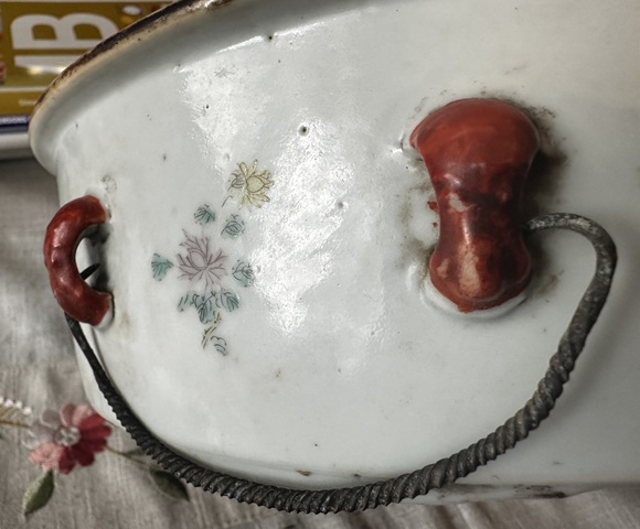 古玩陶瓷晚清粉彩一品鍋拍賣,當前價格2000元