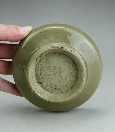 古玩陶瓷龍泉青瓷托盤真品鑒賞圖