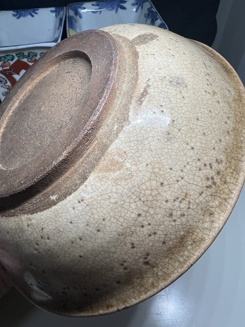 古玩陶瓷紅綠彩魚(yú)紋碗真品鑒賞圖