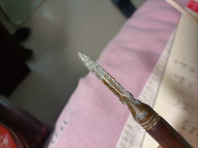 古玩銅器茶刀真品鑒賞圖