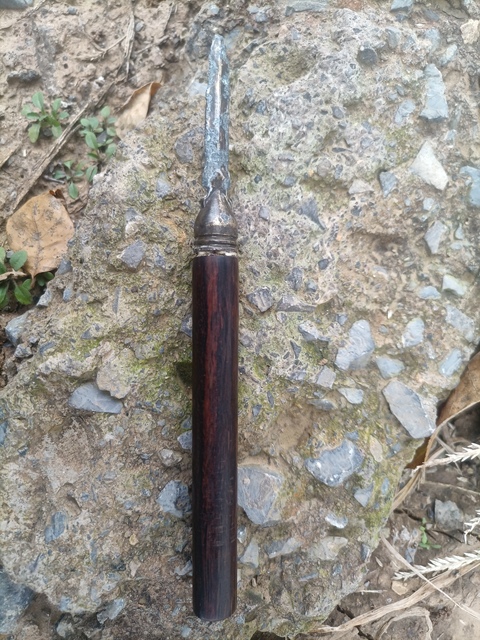 古玩銅器茶刀真品鑒賞圖