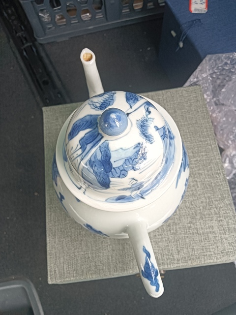 古玩陶瓷康熙·青花博古紋壺  真品鑒賞圖